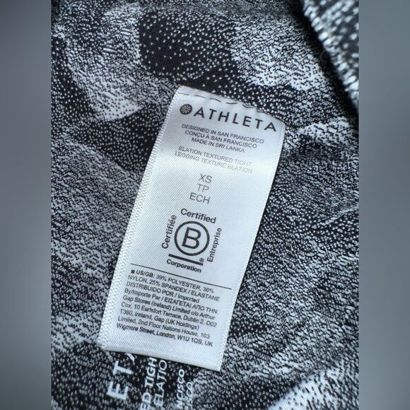 Athleta Women's Elation‎ Textured Floral Legging Size XS - Picture 8 of 10